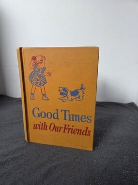 Good Times with Our Friends Orange Hardcover Decorative Book